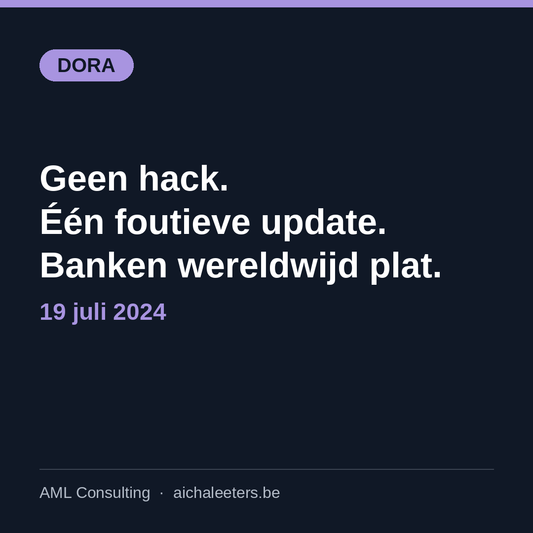 Geen hack, maar toch alle banken plat